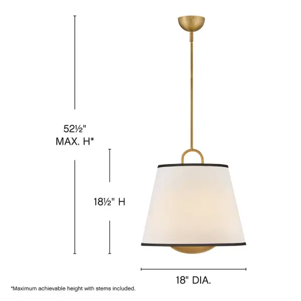 A take on traditional sconce styles, Sonia’s tapered shades feature contrasting top and bottom binding. The chic metal frame and accents are finished in versatile Lacquered Brass to complement any color palette. - alternate view