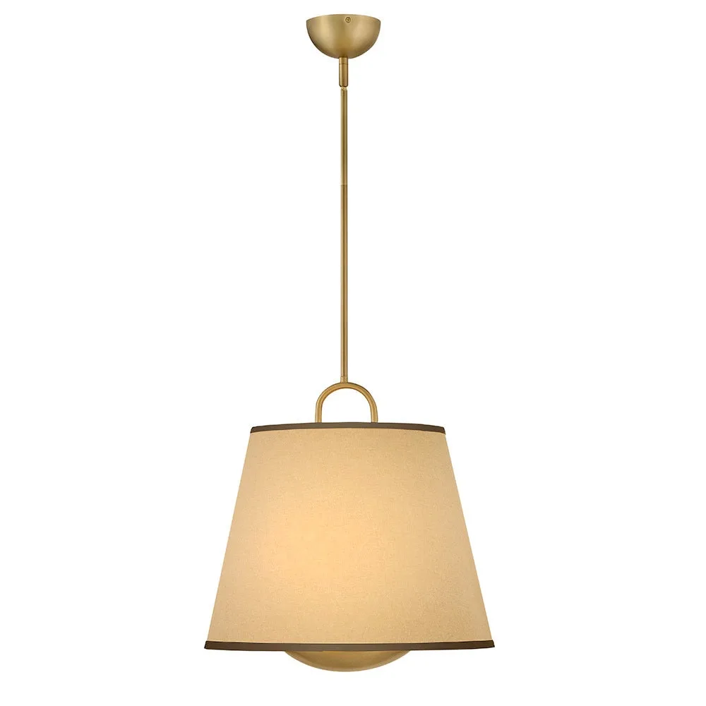 Sonia 3-Light LED Pendant in Lacquered Brass