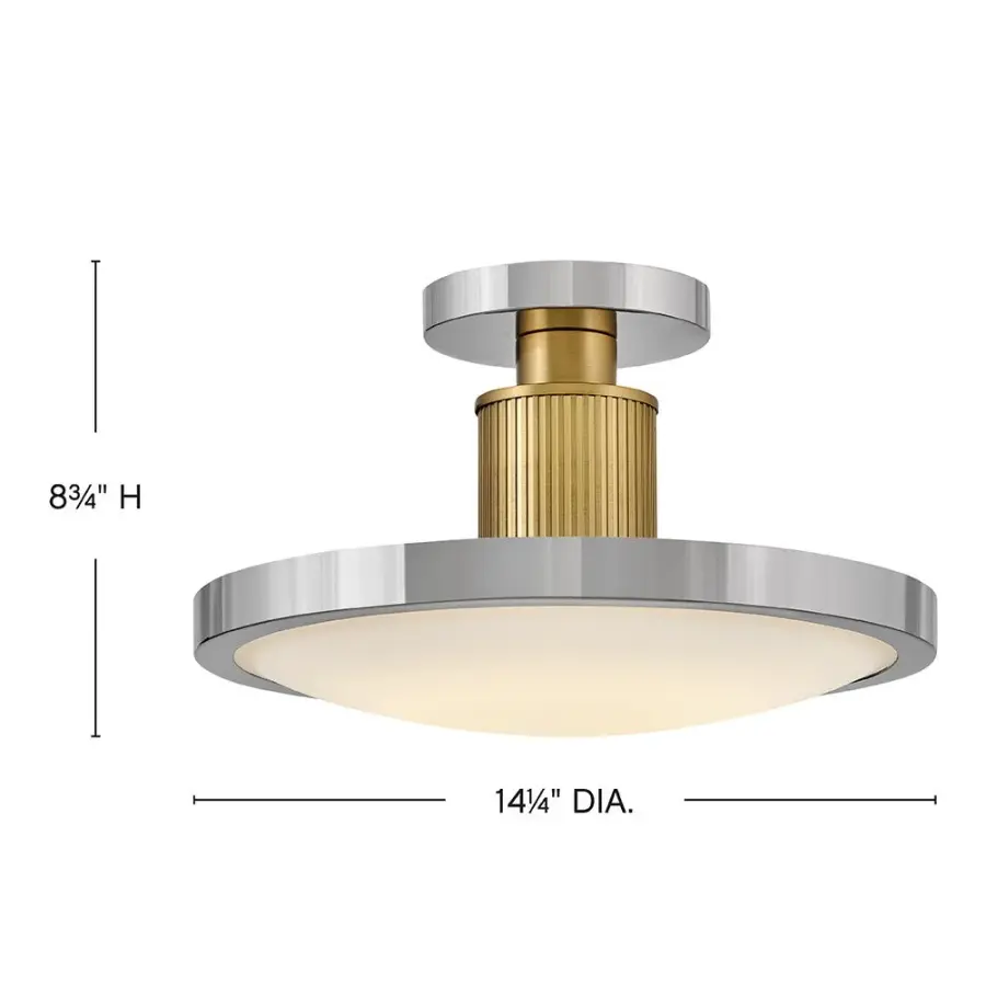 Medium Semi-Flush Mount - Image 2