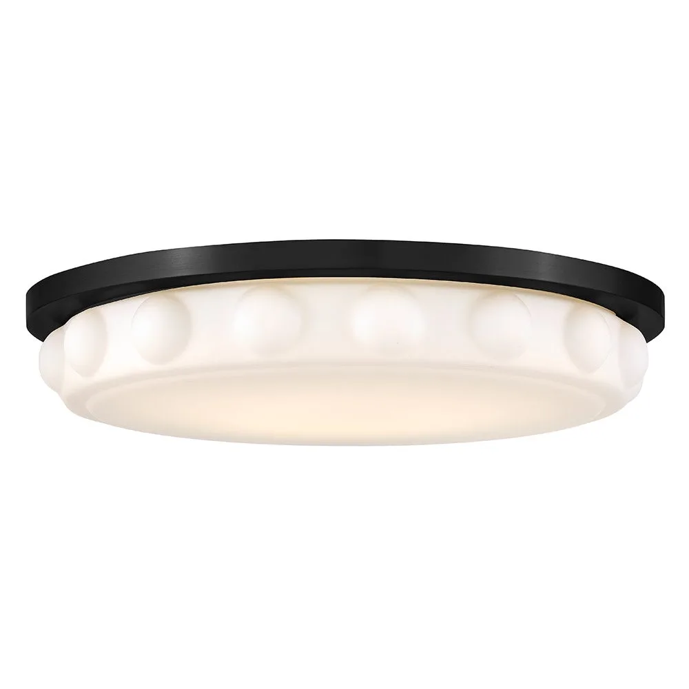 Zoey LED Flush Mount in Black