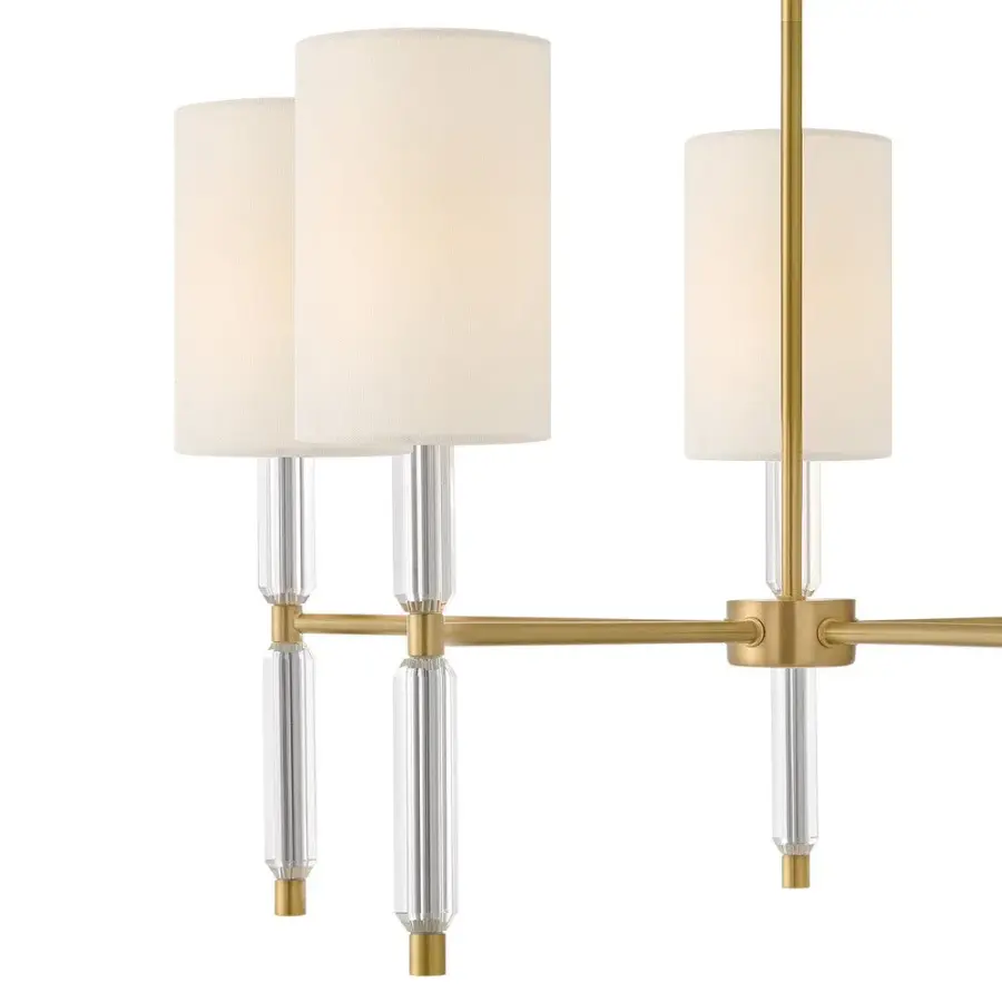 Anika LED Chandelier in Lacquered Brass - Image 2