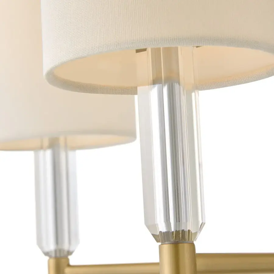 Anika LED Chandelier in Lacquered Brass - Image 5