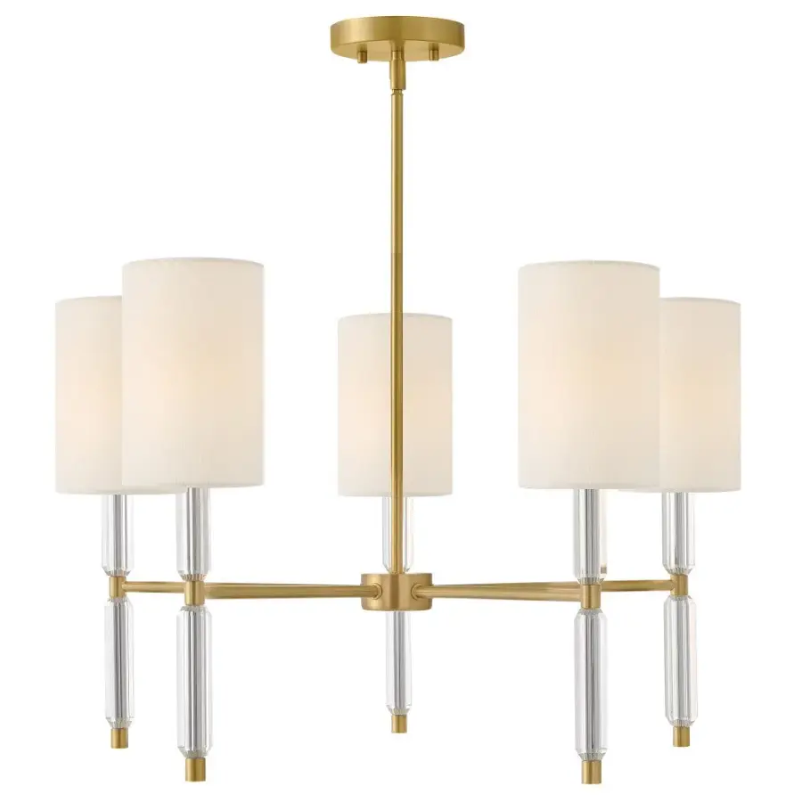 Anika LED Chandelier in Lacquered Brass - Image 9