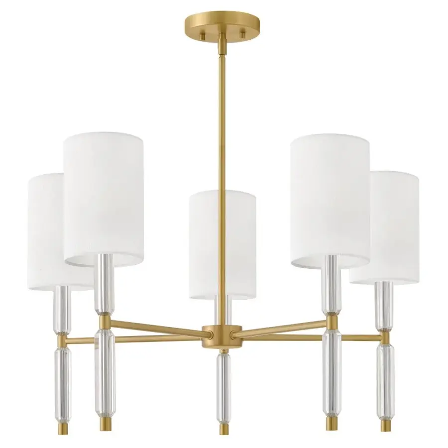 Anika LED Chandelier in Lacquered Brass - Image 10