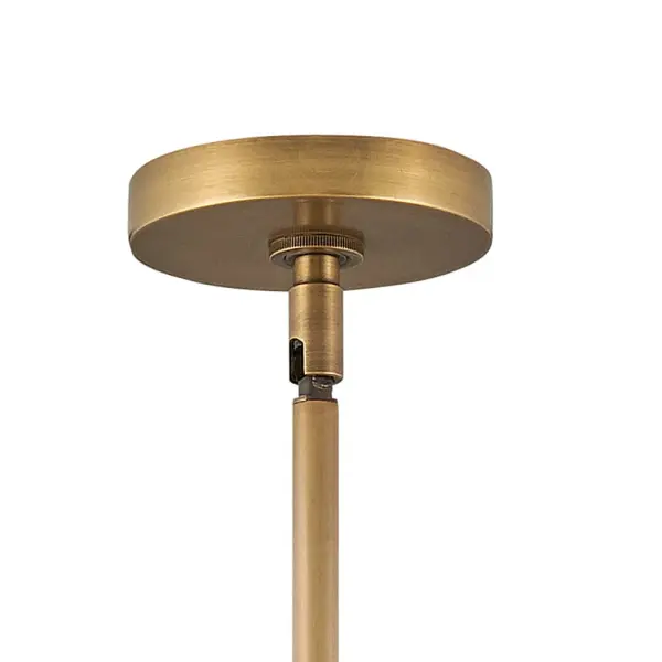 Archer LED Chandelier in Heritage Brass - Image 3