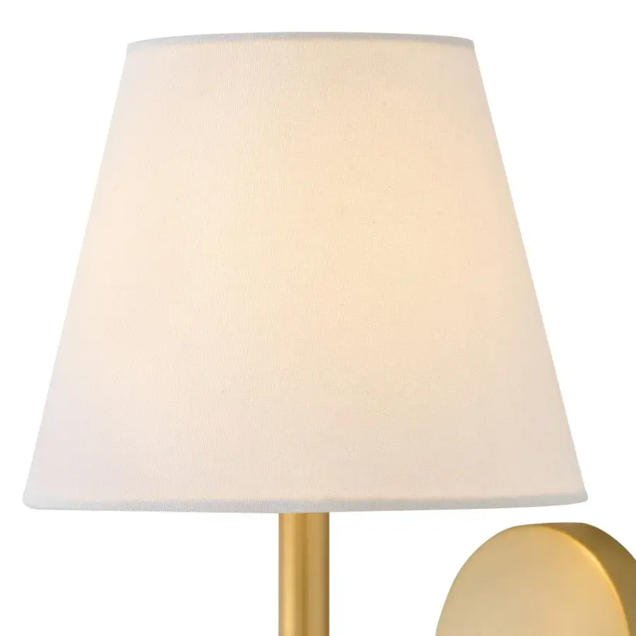 Bruna LED Wall Sconce in Lacquered Brass - Image 3