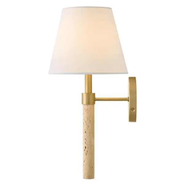 Bruna LED Wall Sconce in Lacquered Brass - Image 6