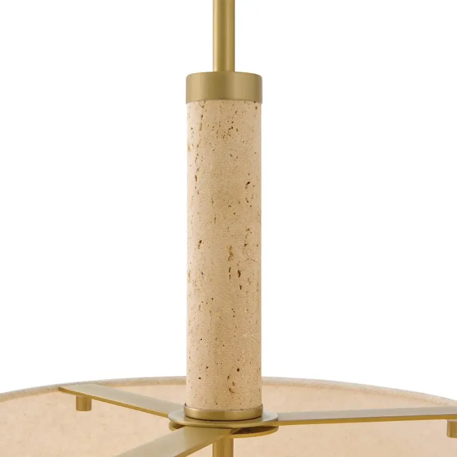Bruna LED Chandelier in Lacquered Brass - Image 4