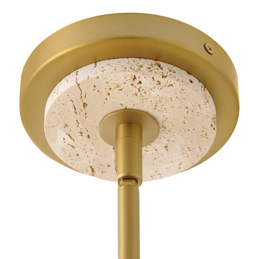Bruna LED Chandelier in Lacquered Brass - Image 5