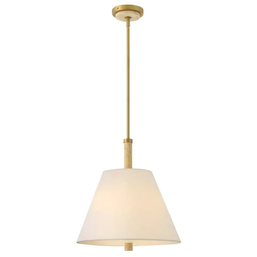 Bruna LED Pendant in Lacquered Brass - Image 1