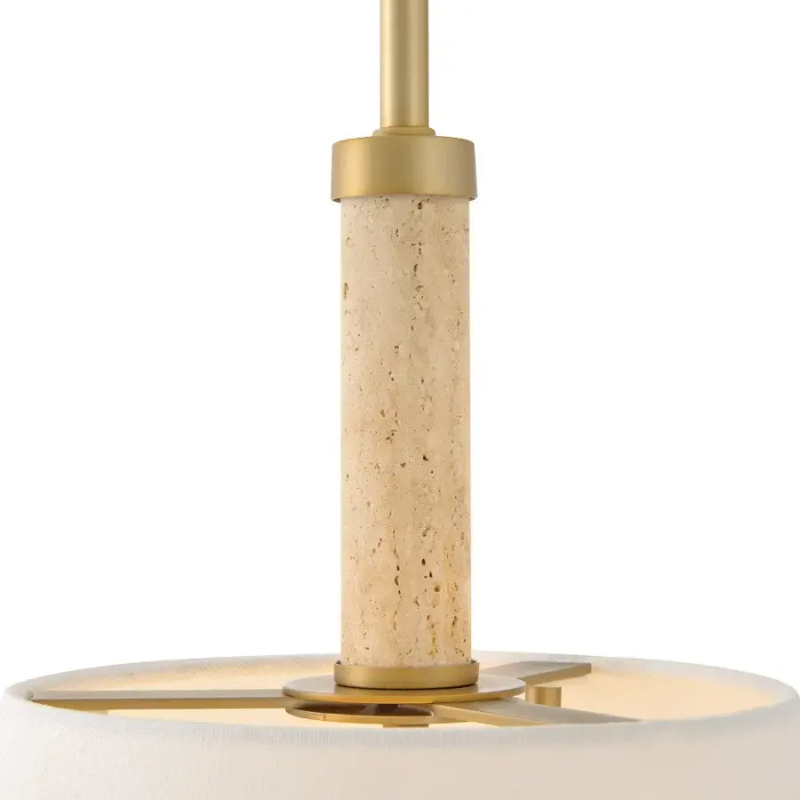 Bruna LED Pendant in Lacquered Brass - Image 4