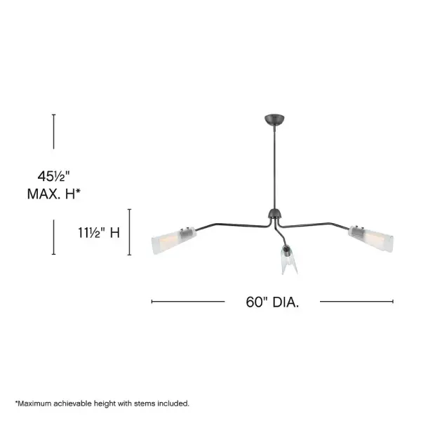 Extra Large Low Profile Chandelier - Image 2