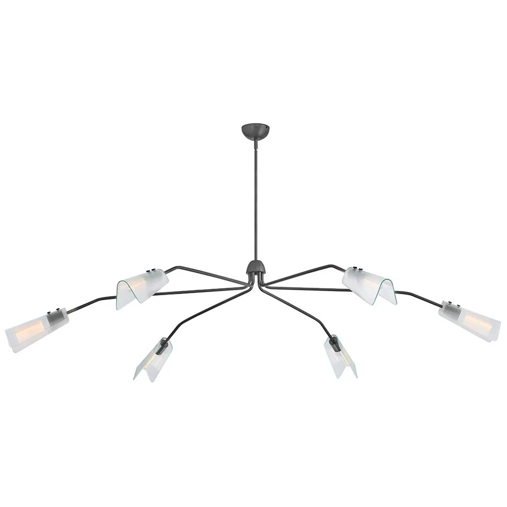 Altman LED Chandelier in Gunmetal