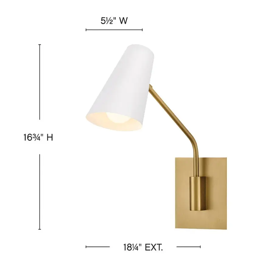 Medium Swing Arm Single Light Sconce - Image 2