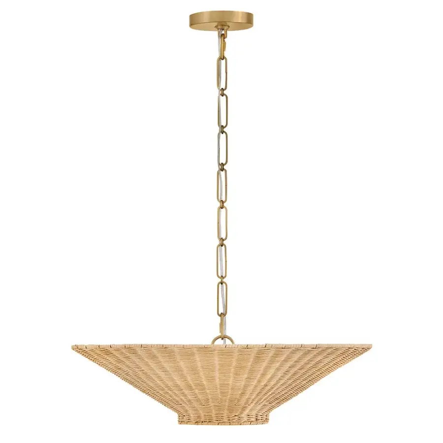 Delia LED Chandelier in Heritage Brass - Image 7