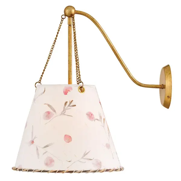 Primrose LED Wall Sconce in Distressed Brass - Image 9