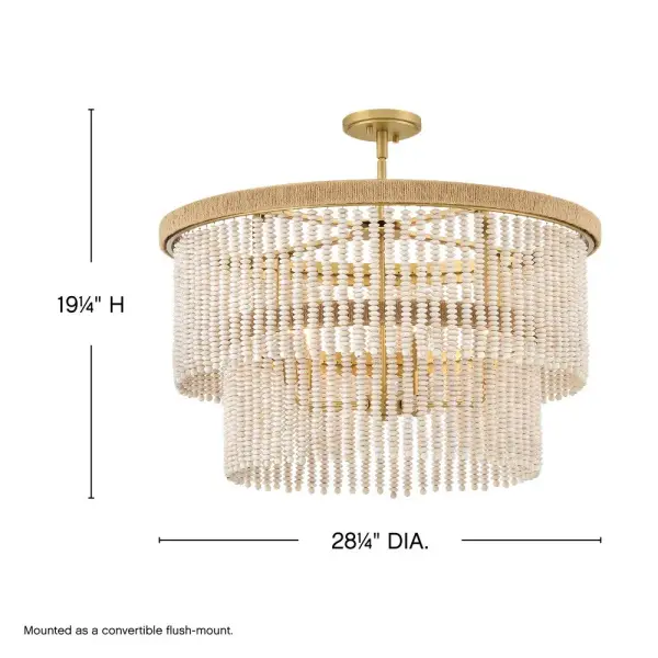 Indra LED Chandelier in Lacquered Brass - Image 10