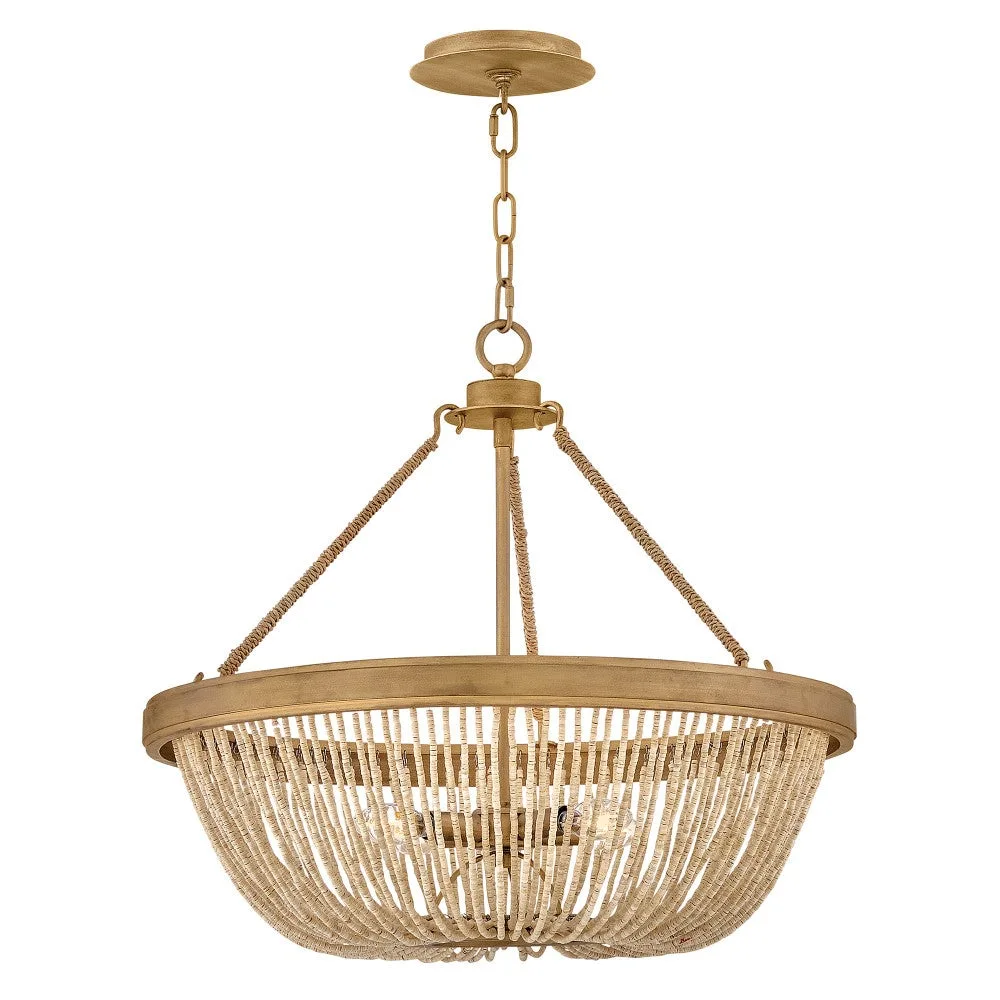 Tula LED Chandelier in Burnished Gold