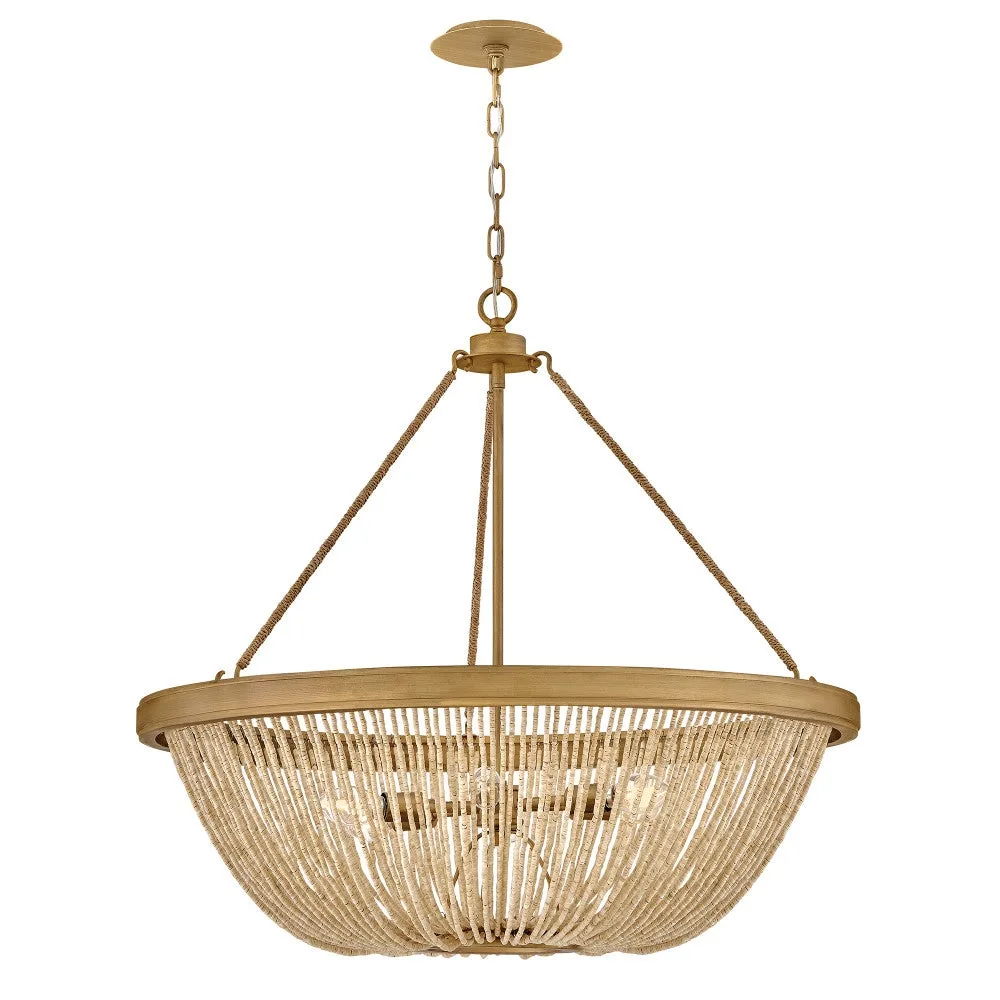 Tula LED Chandelier in Burnished Gold