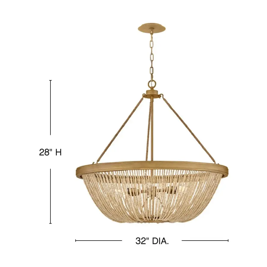 Tula LED Chandelier in Burnished Gold - Image 8