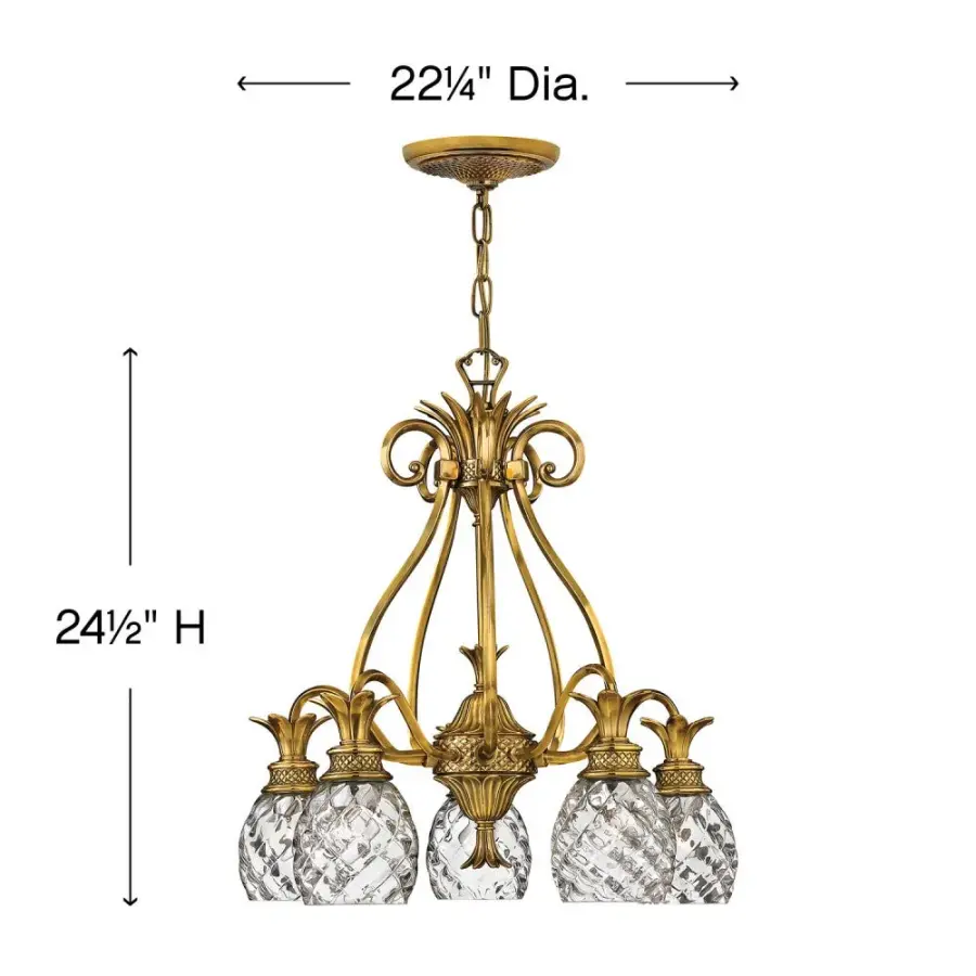 Small Single Tier Chandelier - Image 2