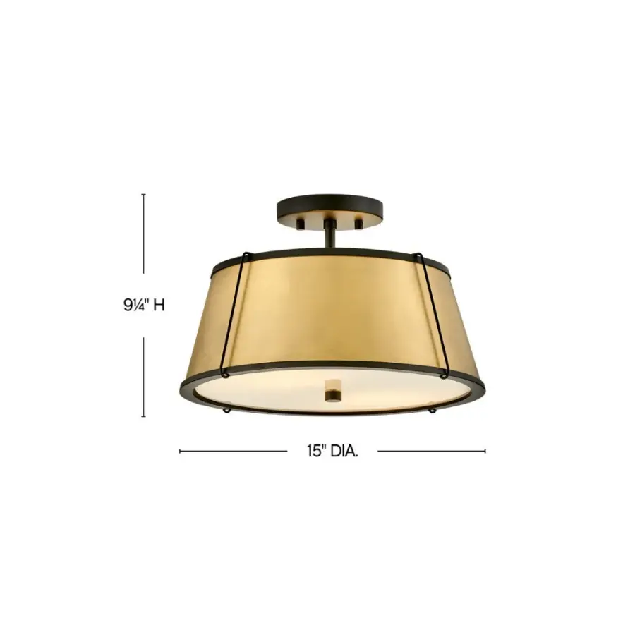 Medium Semi-Flush Mount - Image 2