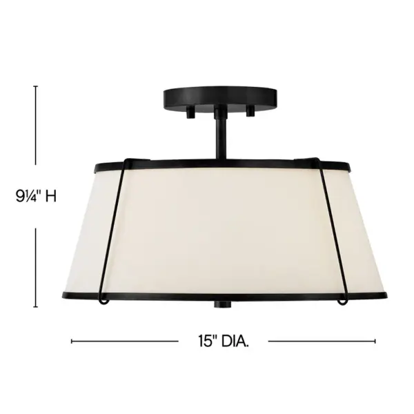 Medium Semi-Flush Mount - Image 2