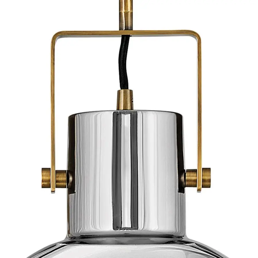 Nautique LED Pendant in Heritage Brass - Image 3