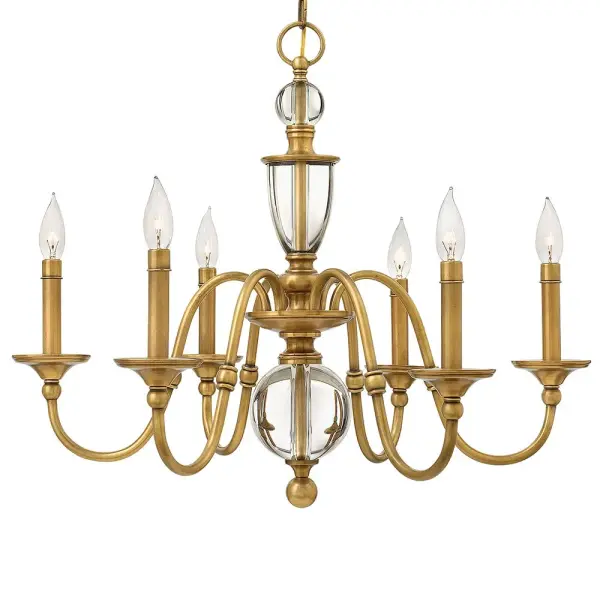 Eleanor LED Chandelier in Heritage Brass - Image 3