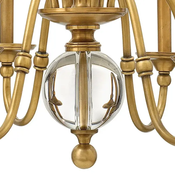 Eleanor LED Chandelier in Heritage Brass - Image 5