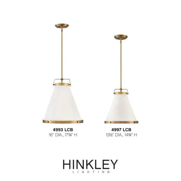 Lexi LED Pendant in Lacquered Brass - Image 5