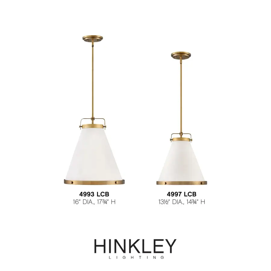 Lexi LED Pendant in Lacquered Brass - Image 5