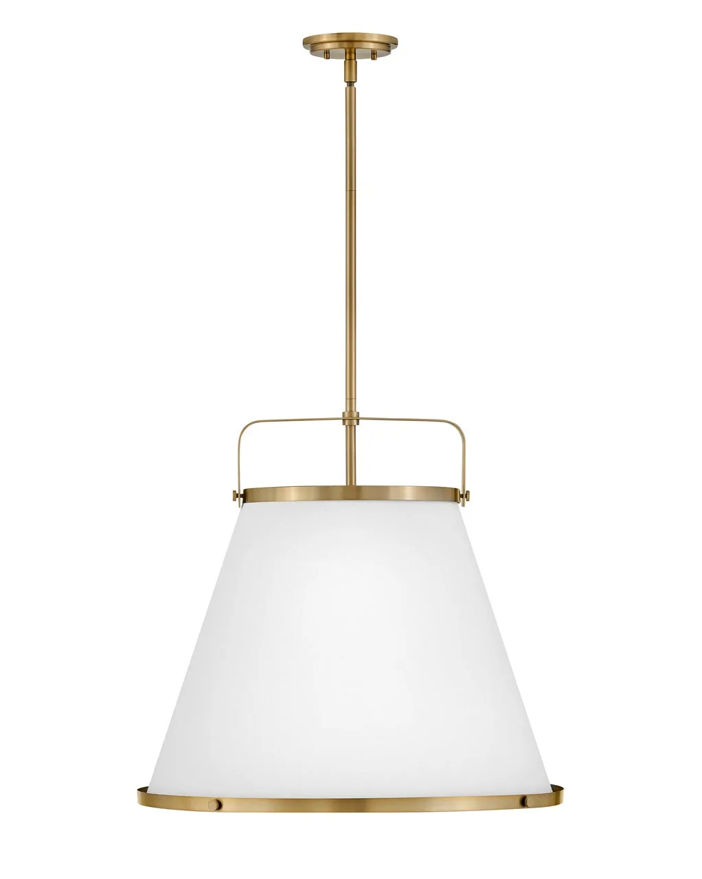 Lexi LED Chandelier in Lacquered Brass