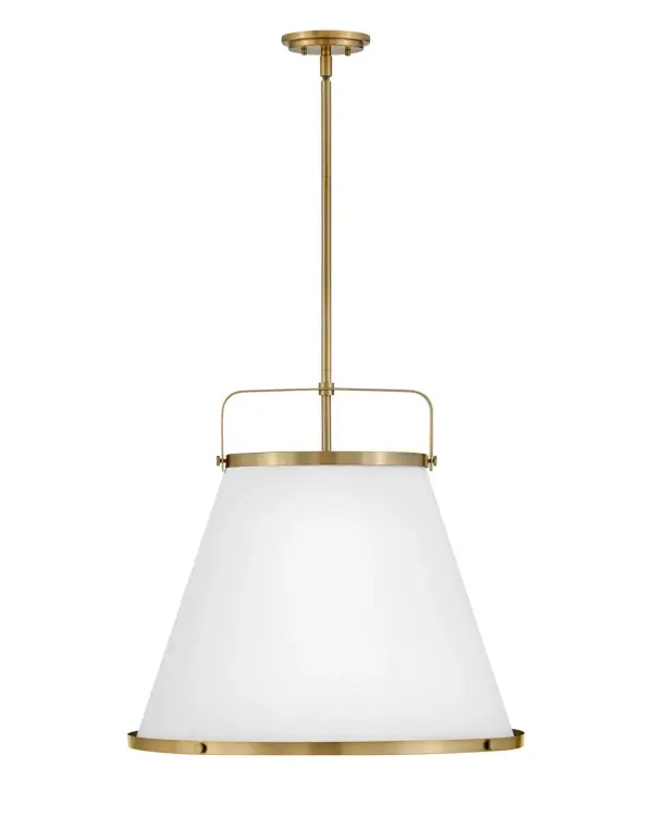 Simple, purposeful details are what make Lexi an essential element to transitional or farmhouse décor. The off-white textured fabric shade is cut on the bias and banded on top and bottom in stunning rings with matching knobs, while a top strap ties the look together. A stem with swivel allows for easy rotation. Don't let the clean lines deceive, Lexi is purely upscale in design.