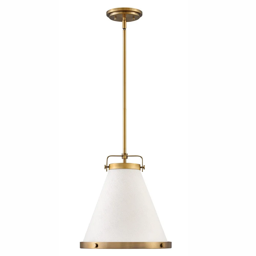 Lexi LED Pendant in Lacquered Brass