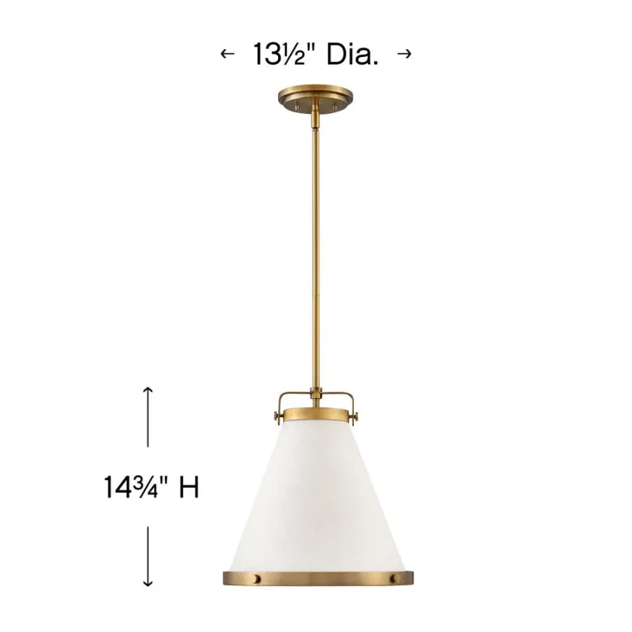 Lexi LED Pendant in Lacquered Brass - Image 2