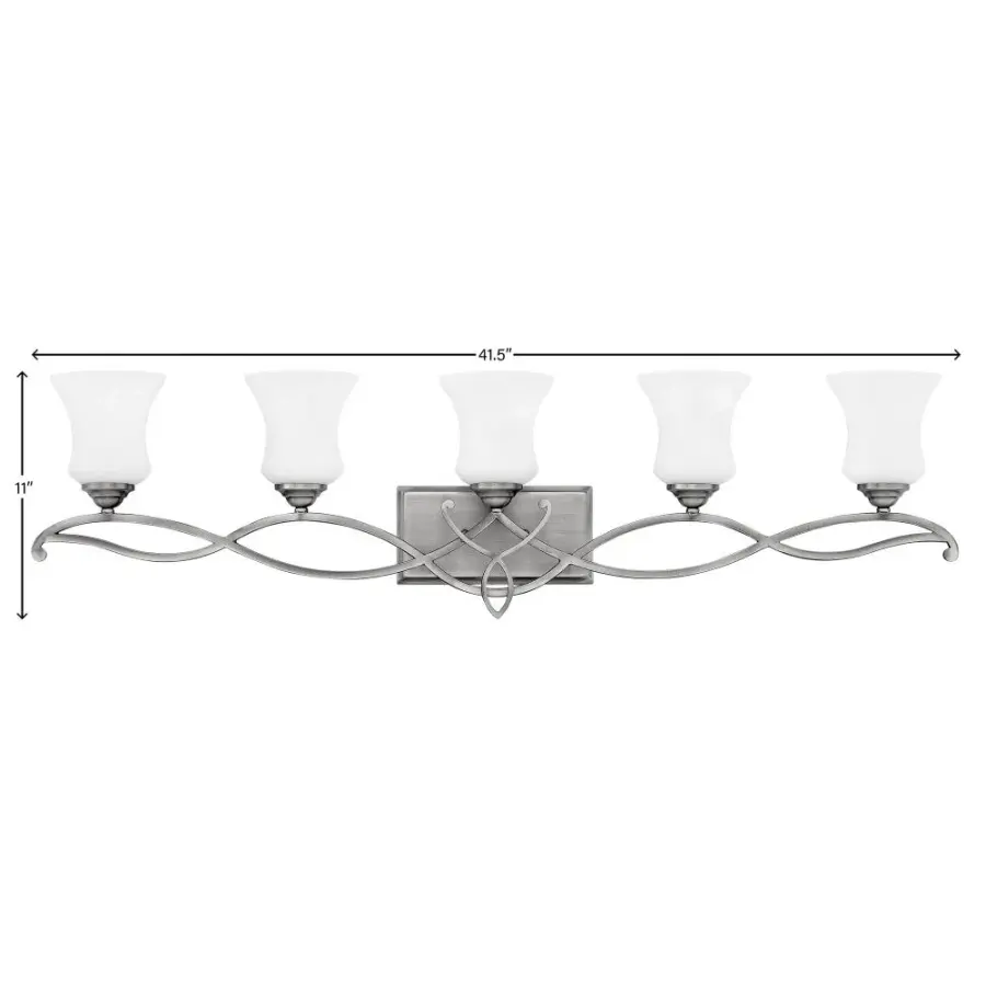 Brooke LED Vanity Light in Antique Nickel - Image 2