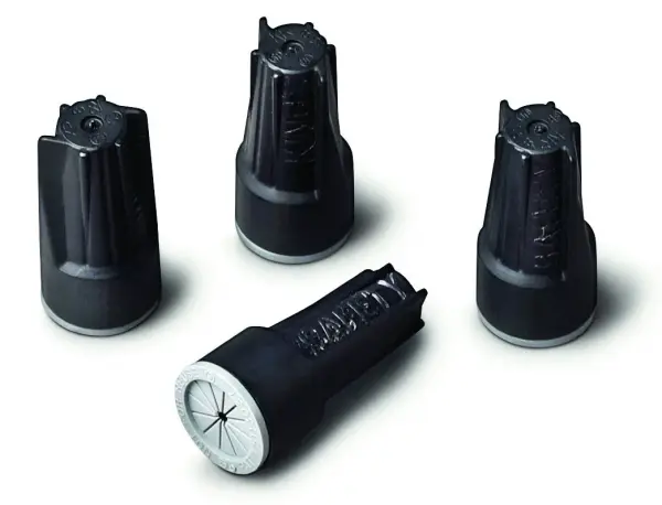 Professional-grade wire nuts designed for outdoor landscape lighting systems. Composite construction provides reliable connections in exterior applications. Value pack of 20 connectors for multiple installations.