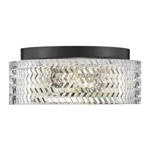 Elle LED Flush Mount in Black - Image 3