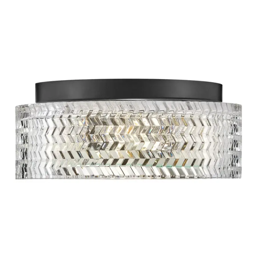 Elle LED Flush Mount in Black - Image 3