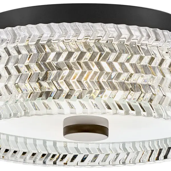 Elle LED Flush Mount in Black - Image 4