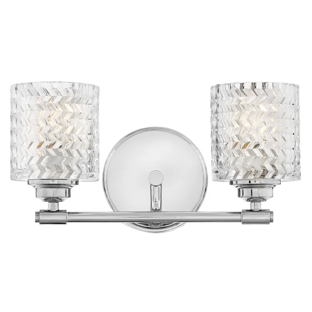 Elle LED Vanity Light in Chrome