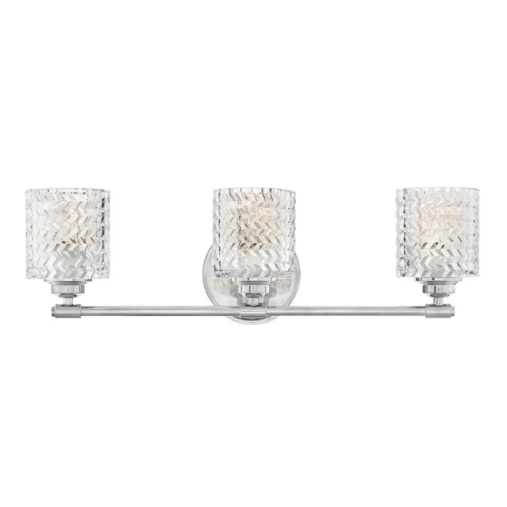 Elle LED Vanity Light in Chrome