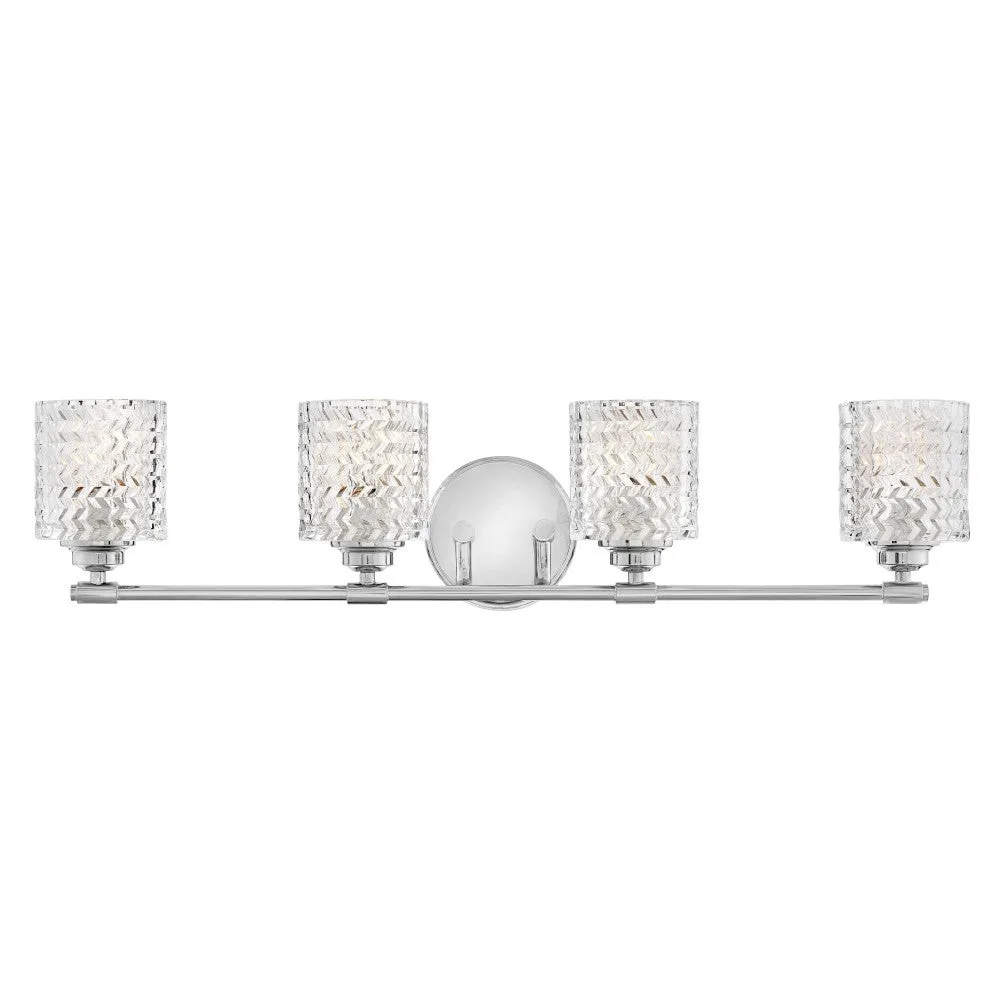 Elle LED Vanity Light in Chrome