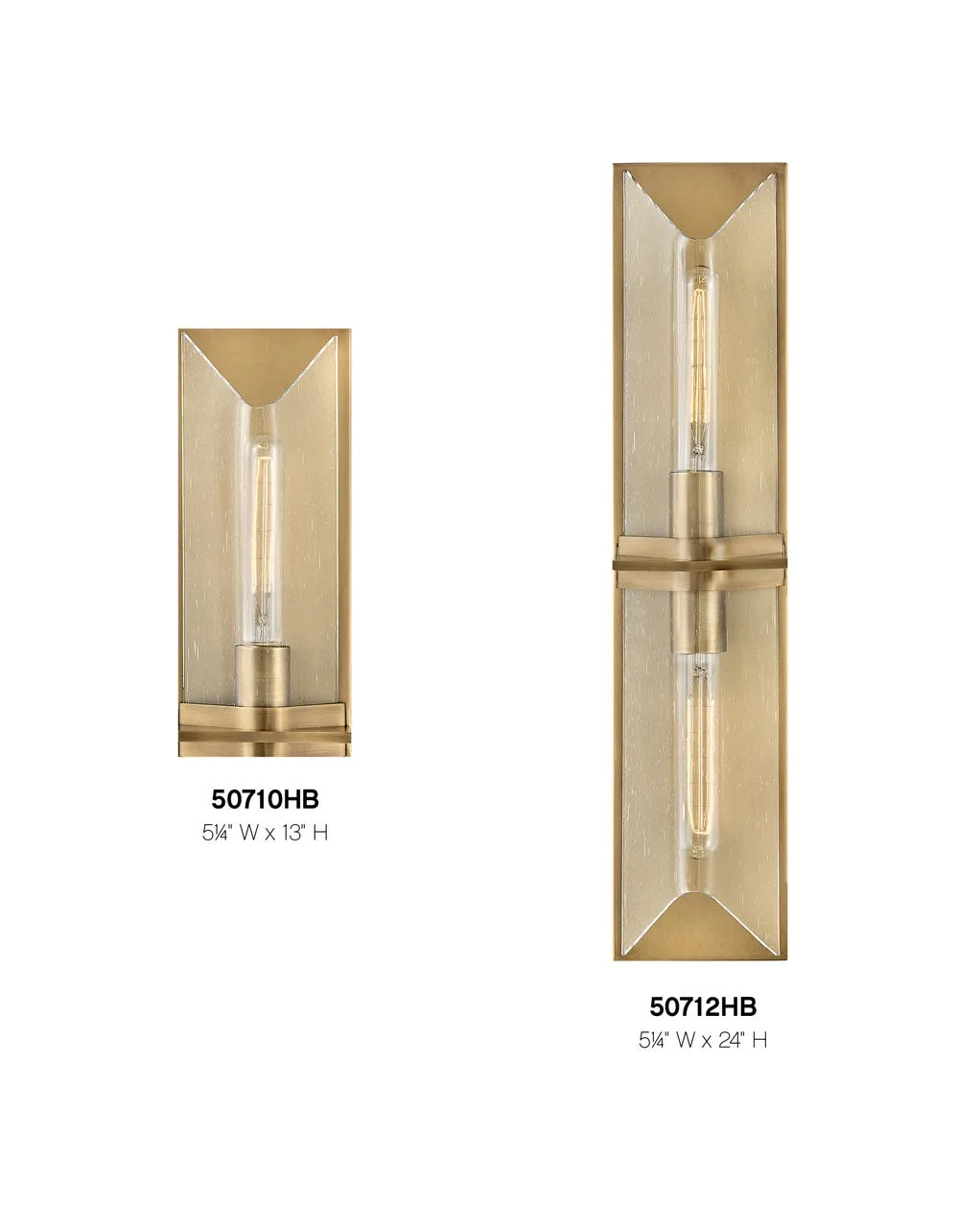 Astoria LED Vanity Light in Heritage Brass