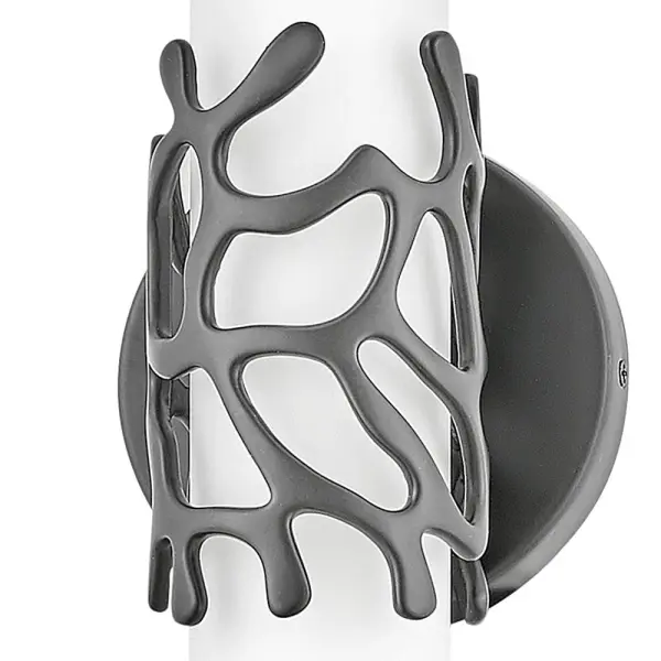 Projecting a sense of maritime wonder, Lyra embraces modern technology without sacrificing its timeless coastal allure. An eye-catching die-cast coral bracelet centers the design and wraps etched opal glass. The transitional silhouette can be mounted horizontally or vertically with an unseen Invismount system that showcases the clean, elegant look. Offered in a variety of finishes, Lyra is sure to embellish any space. - alternate view