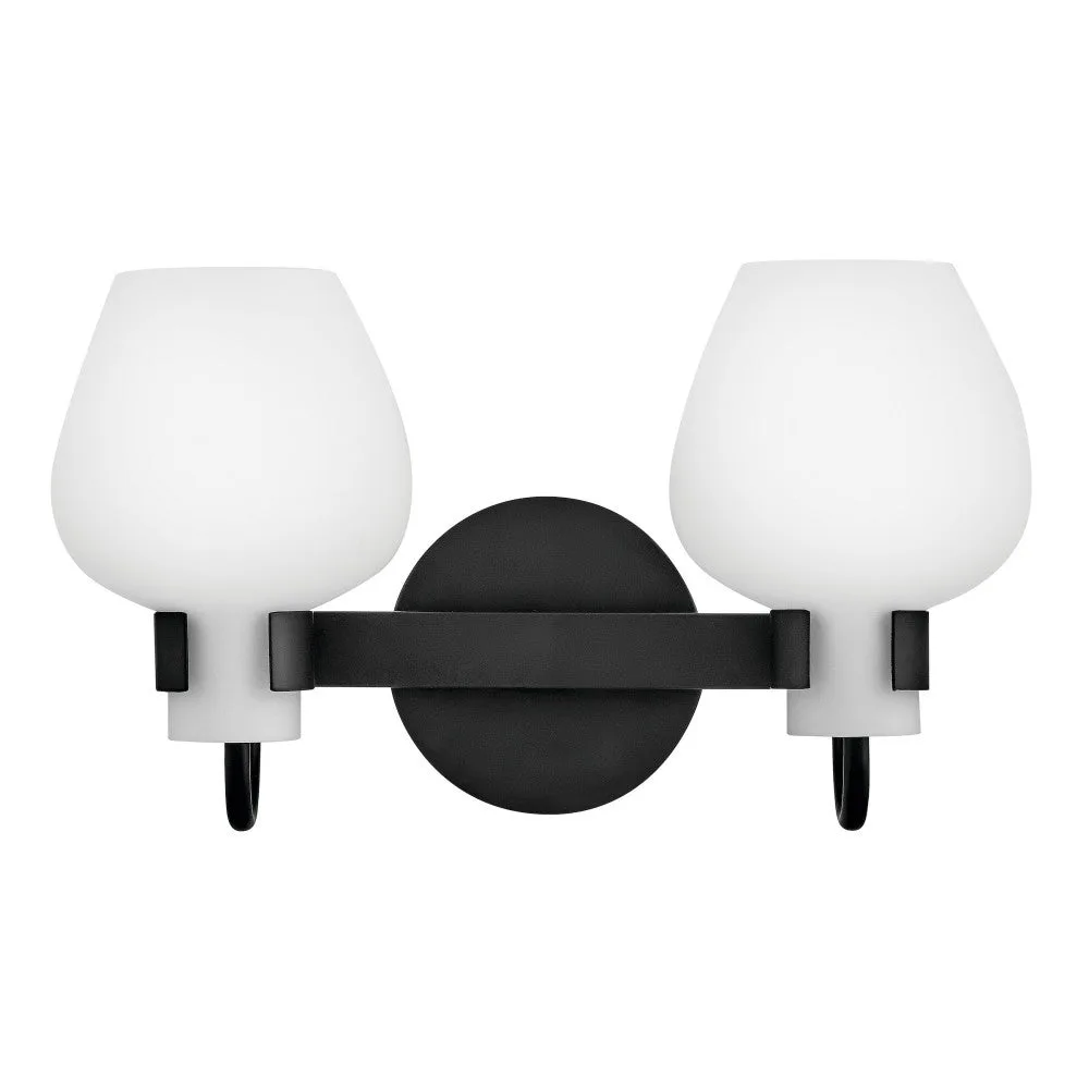 Sylvie 2-Light LED Vanity in Black