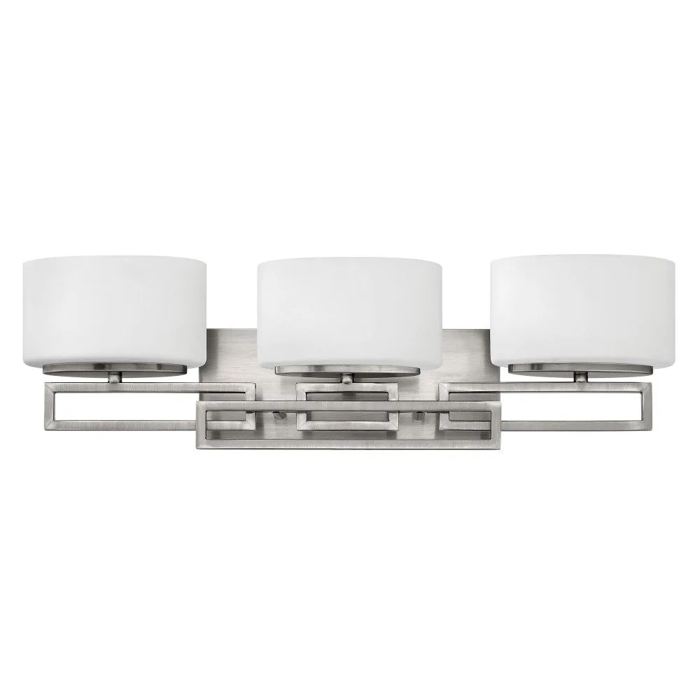 Lanza Three Light Vanity in Antique Nickel