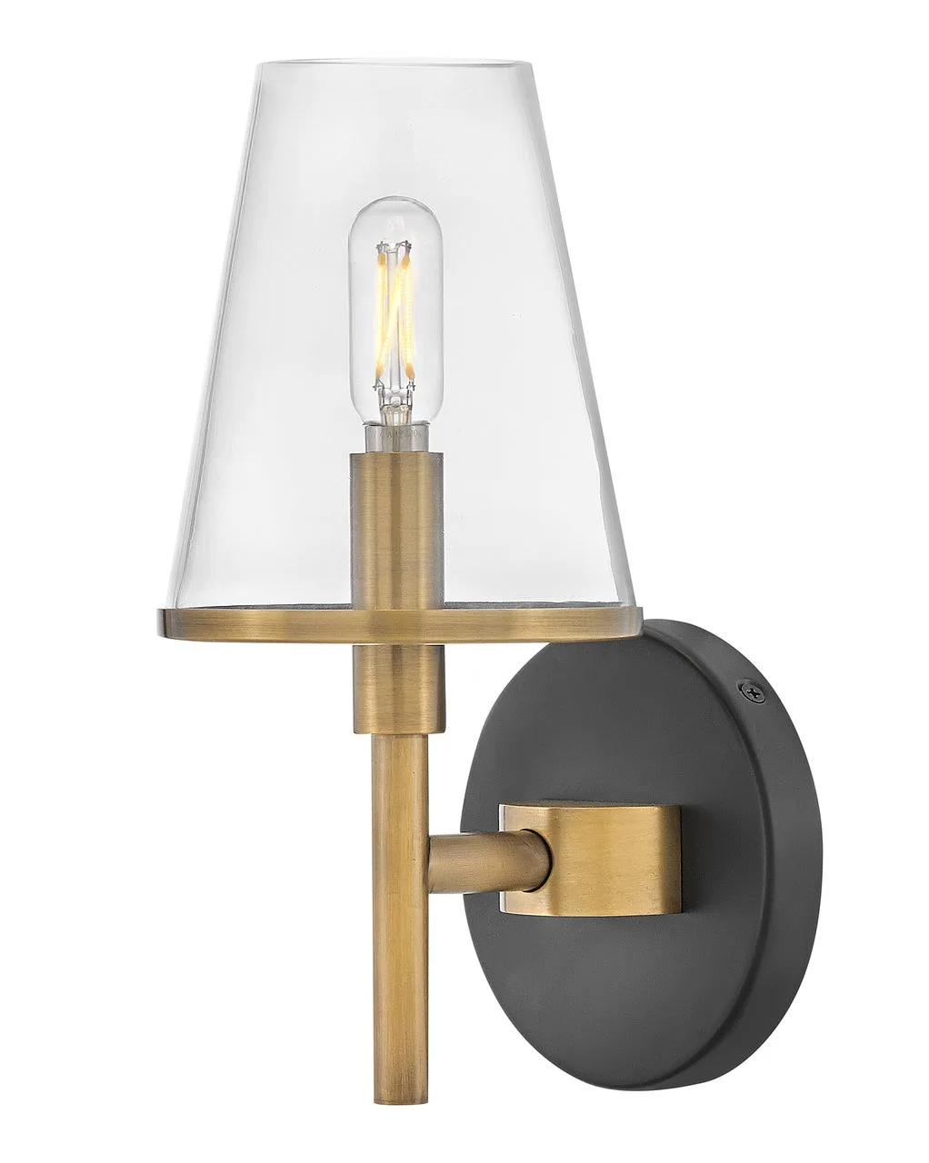 Marten LED Vanity Light in Heritage Brass