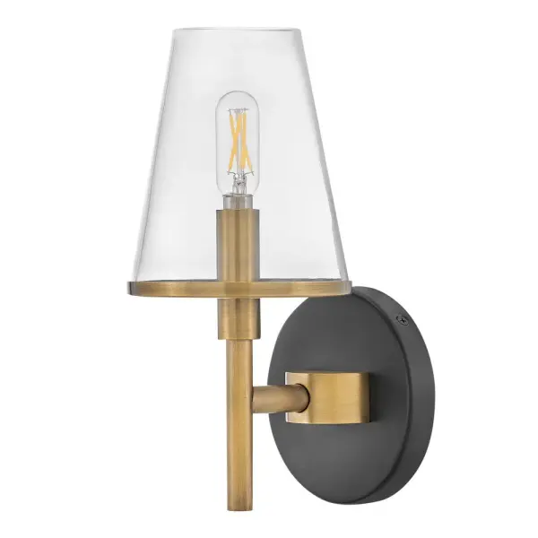Marten LED Vanity Light in Heritage Brass - Image 3